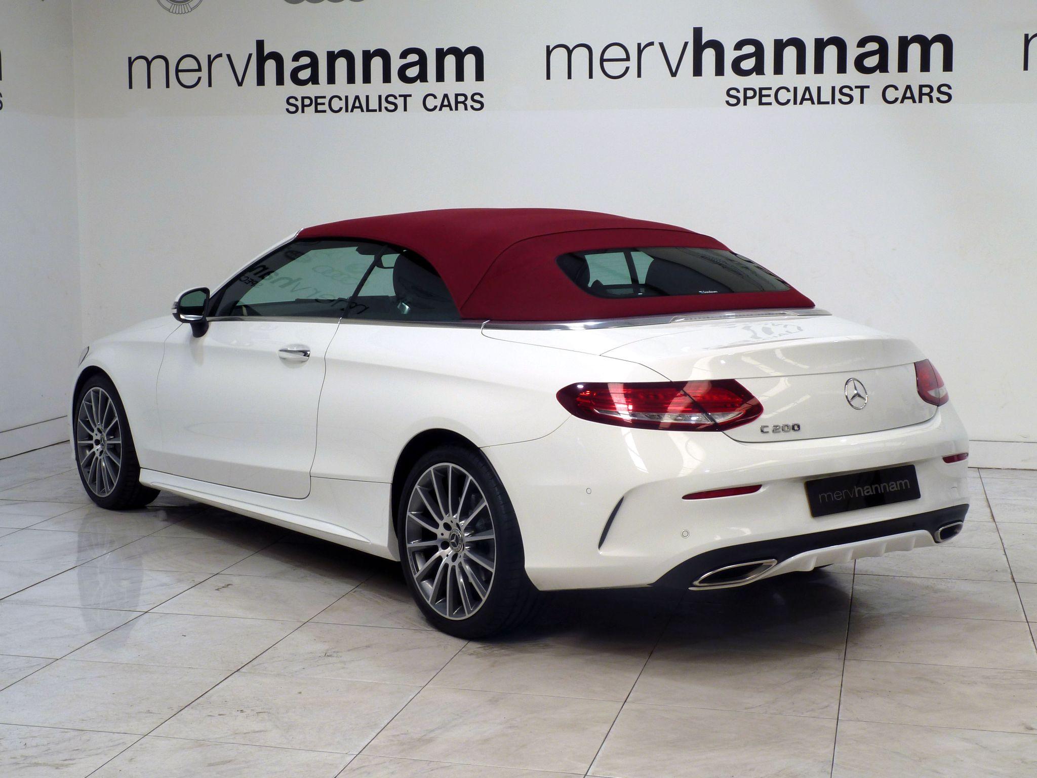 Mercedes-Benz C Class 2.0 C200 AMG Line Cabriolet +   <br/><br/>SAT NAV + RED SOFT TOP