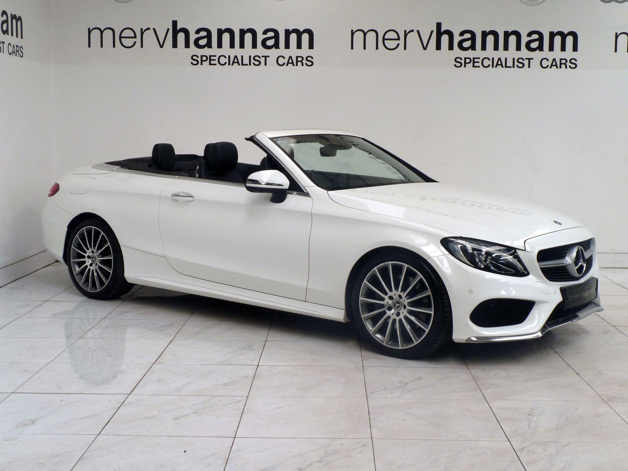 Mercedes-Benz C Class 2.0 C200 AMG Line Cabriolet +   <br/><br/>SAT NAV + RED SOFT TOP