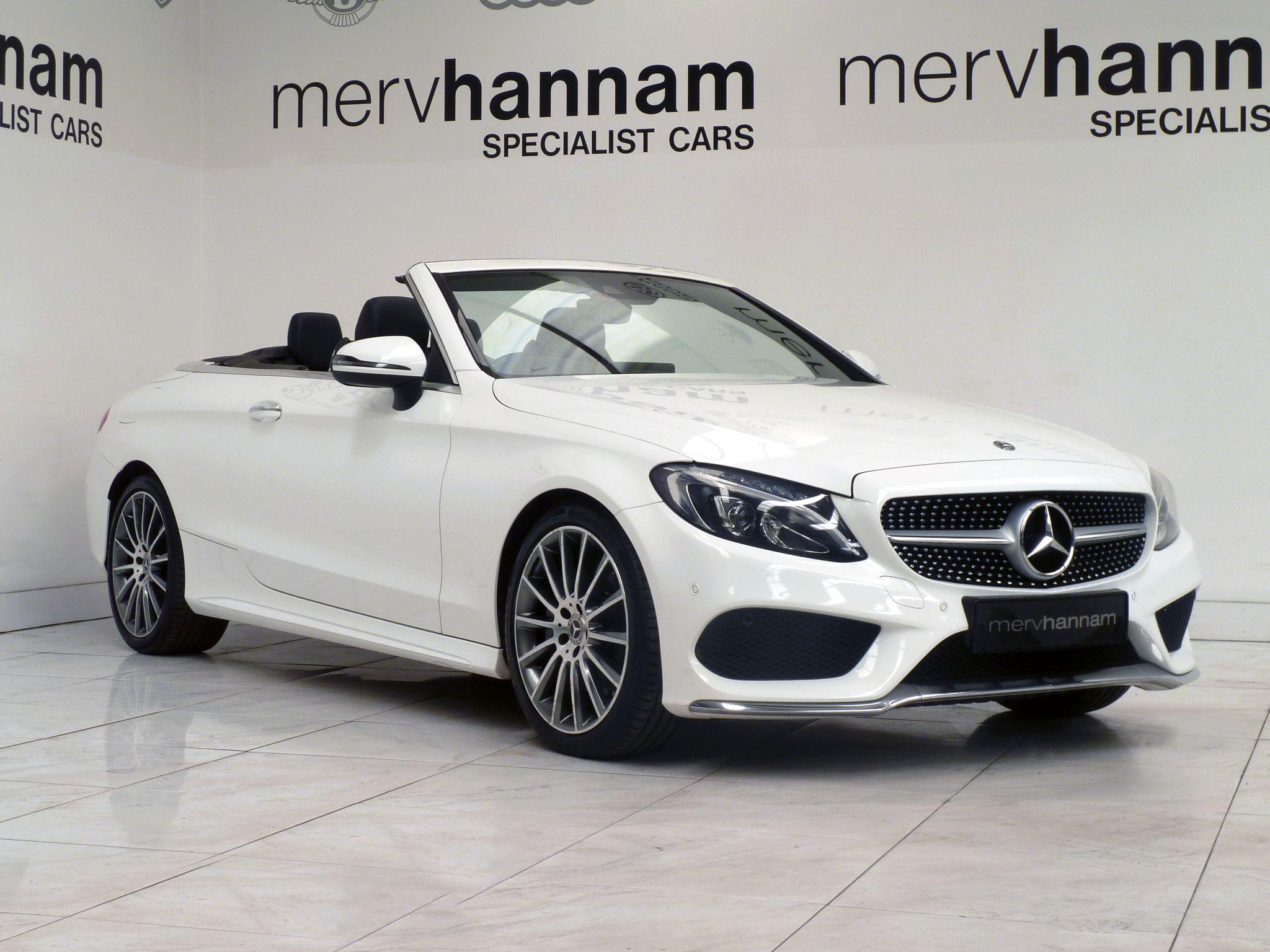 Mercedes-Benz C Class 2.0 C200 AMG Line Cabriolet +   <br/><br/>SAT NAV + RED SOFT TOP